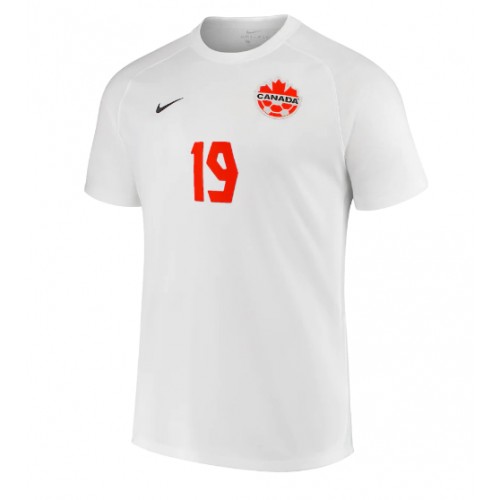 Canada Alphonso Davies #19 Bortedrakt VM 2022 Kortermet Canada Alphonso Davies #19 Bortedrakt VM 2022 Kortermet